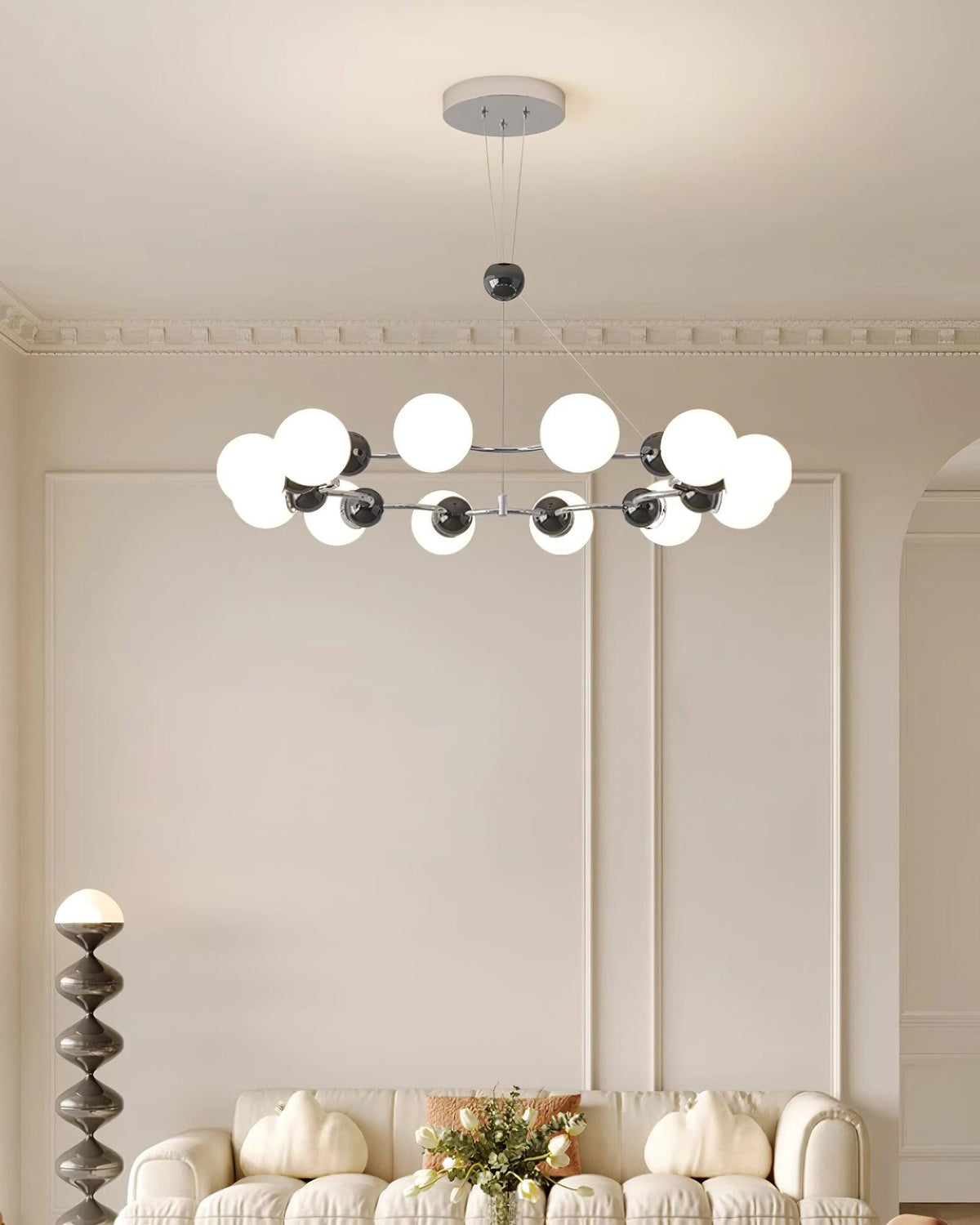 Orbi Modern Metal Chandelier — product view 14