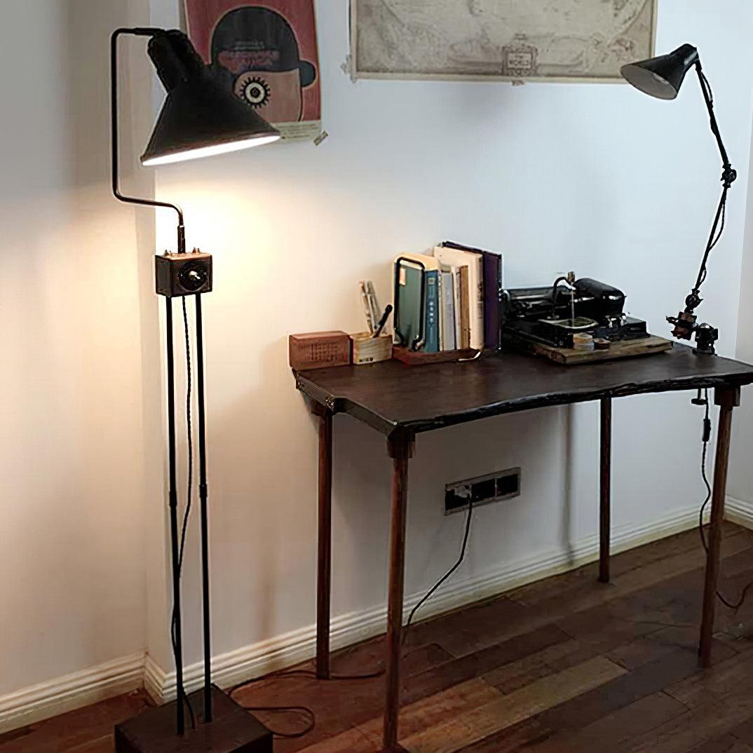 Retro Toia Wood Floor Lamp — product view 8