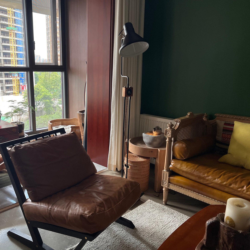 Retro Toia Wood Floor Lamp — product view 9
