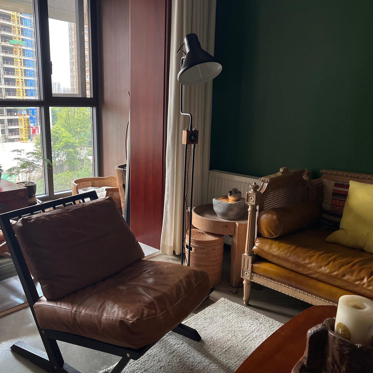 Retro Toia Wood Floor Lamp — product view 9