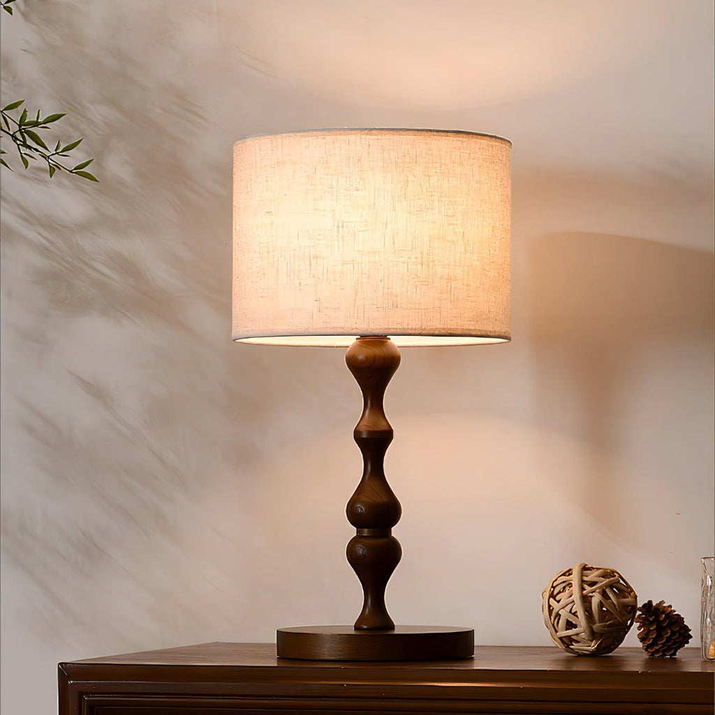 Canora Wooden Wood Table Lamp — product view 2