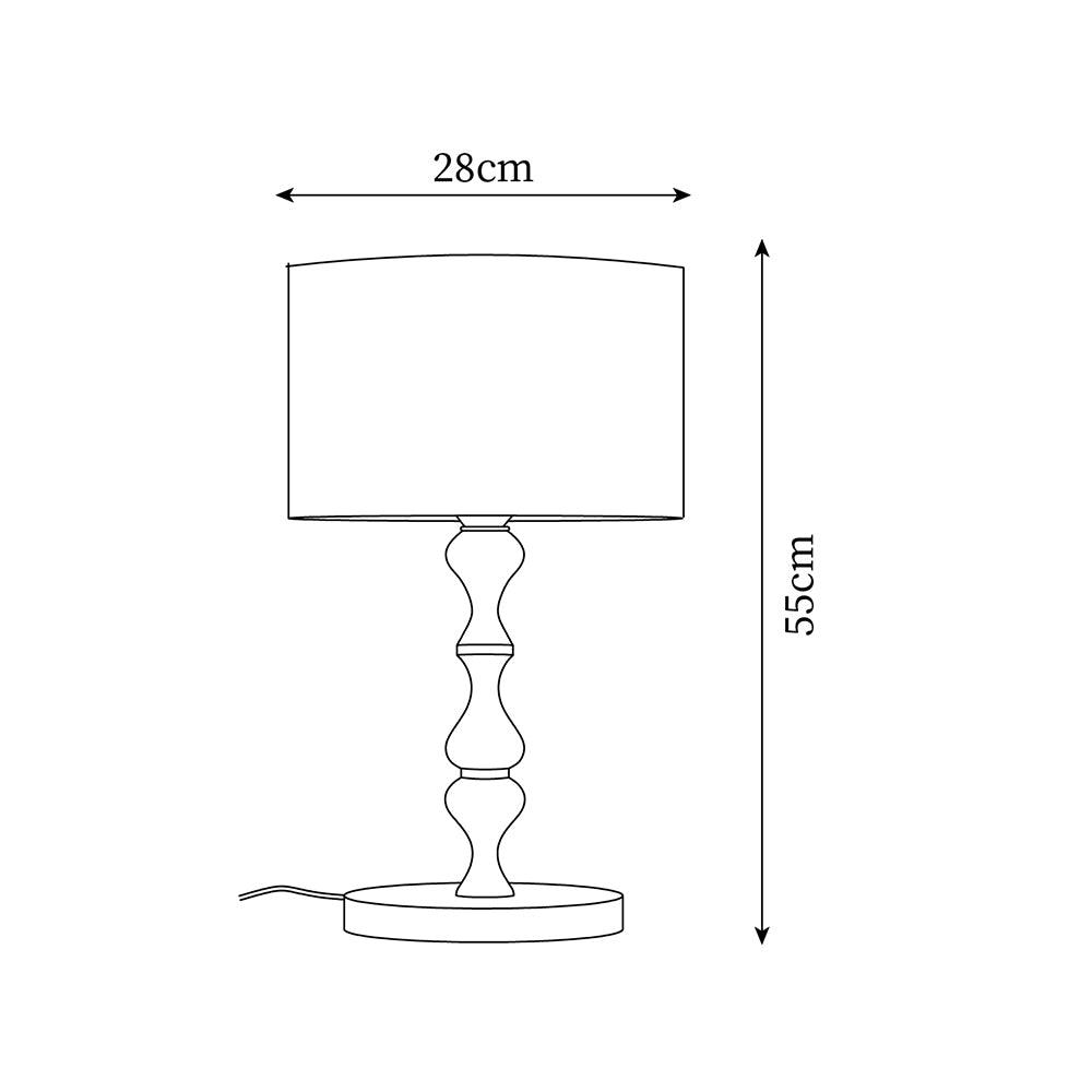 Canora Wooden Wood Table Lamp — product view 5