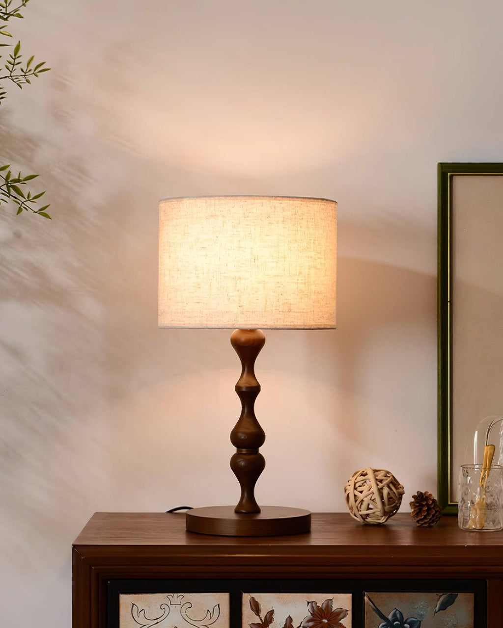 Canora Wooden Wood Table Lamp — product view 6