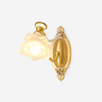 Brass Floral Wall Lamp — product view 1