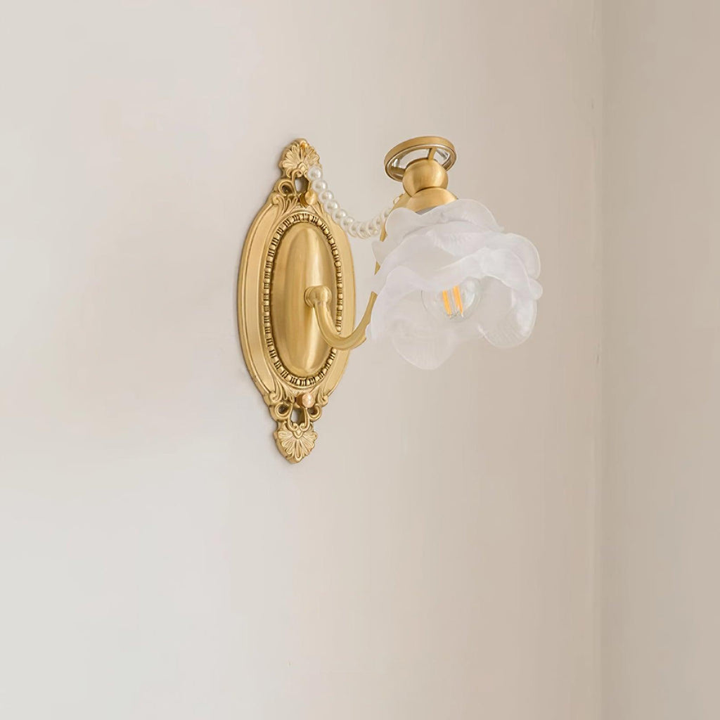 Brass Floral Wall Lamp — product view 15