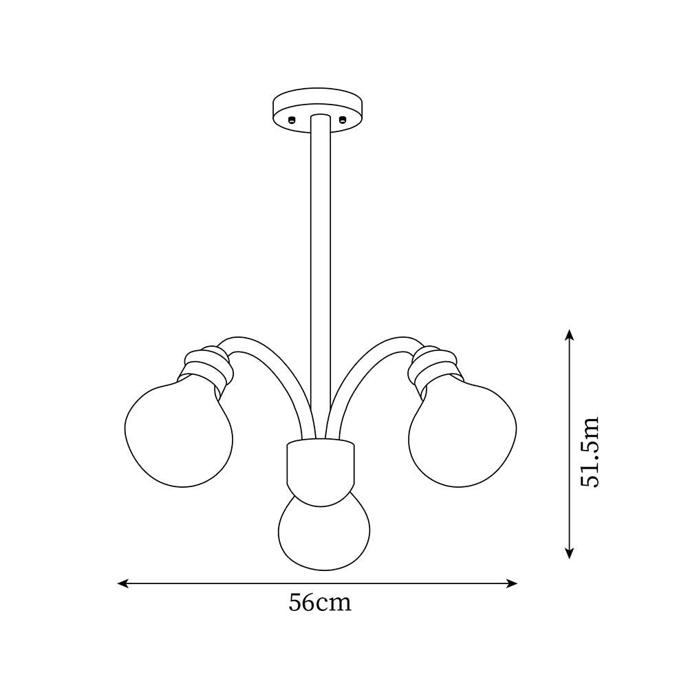 Wood Medusa Chandelier — product view 5