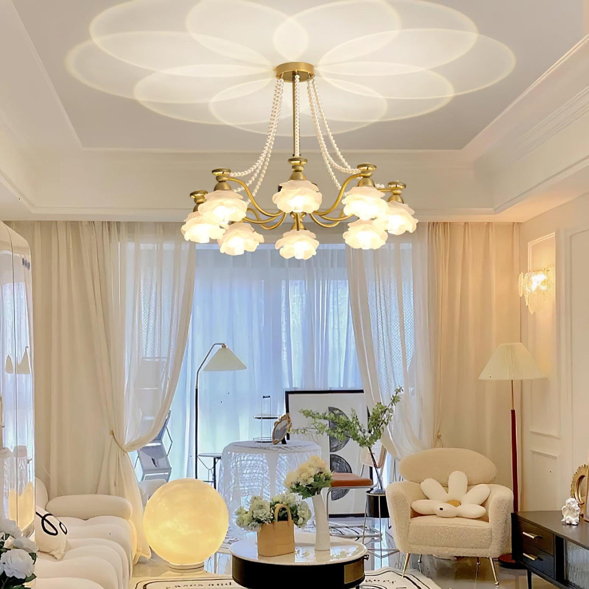 Roses Landi Glass Chandelier — product view 3