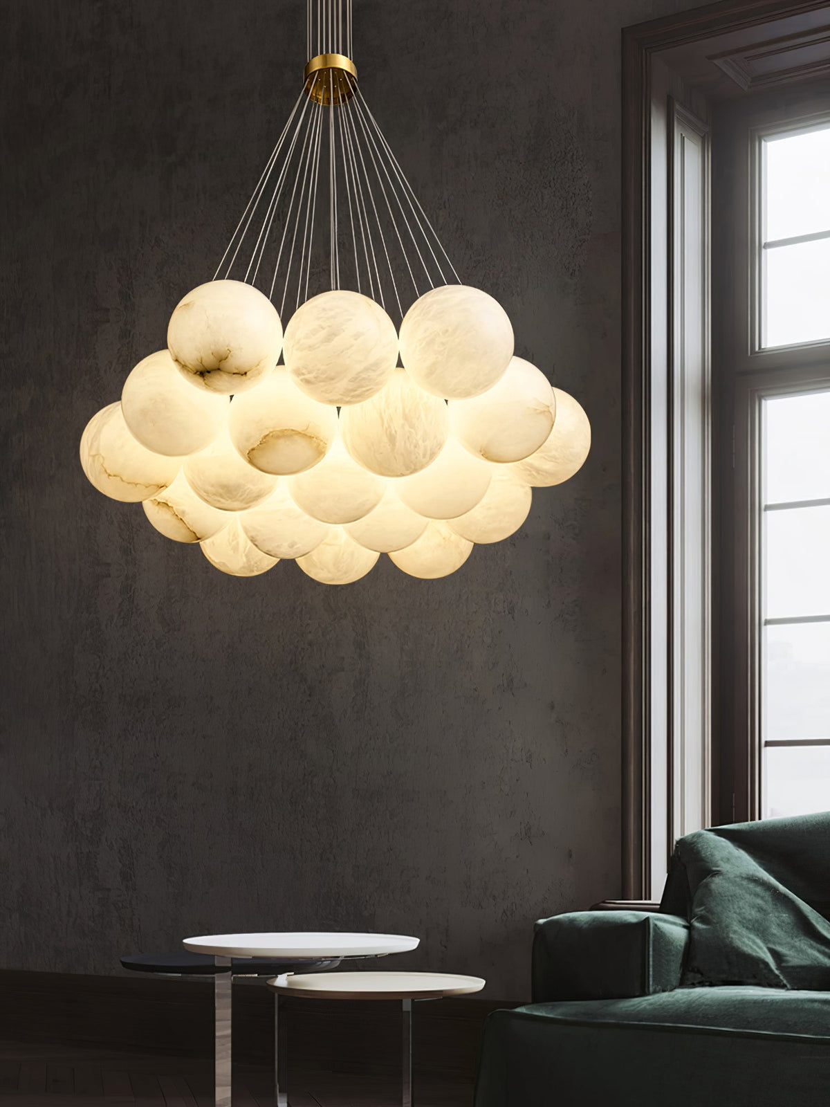 Alabaster Balls Chandelier – product view 2