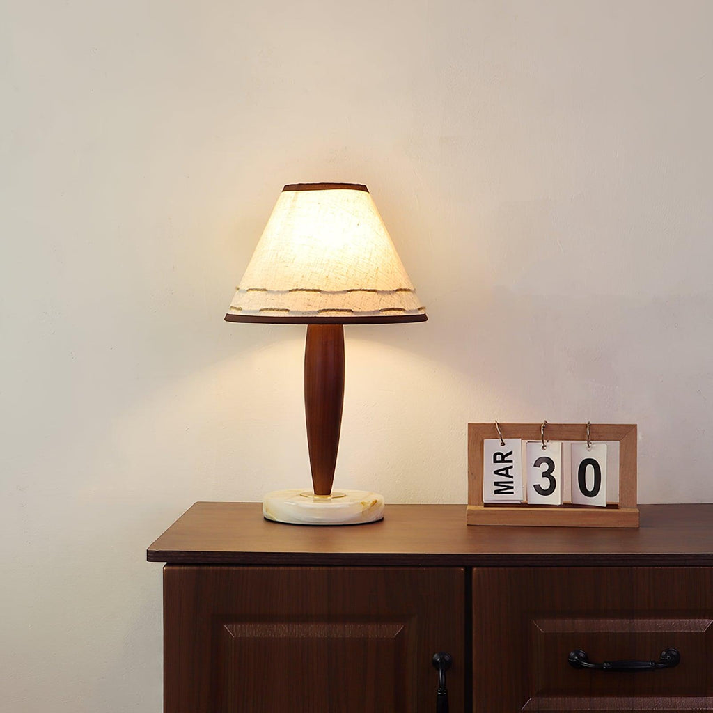 Terracotta Marble Table Lamp — product view 2