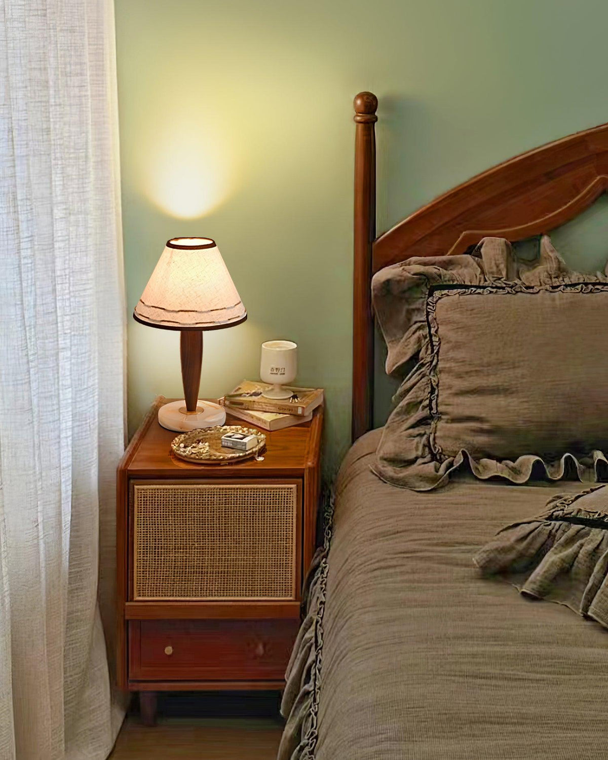 Terracotta Marble Table Lamp — product view 3