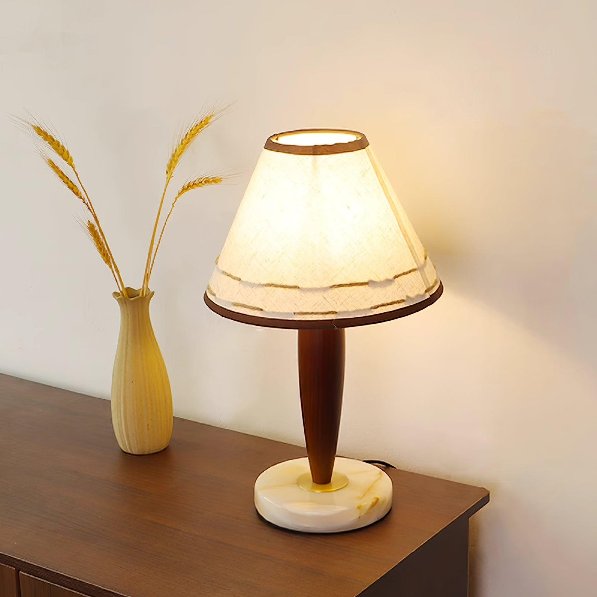 Terracotta Marble Table Lamp — product view 9