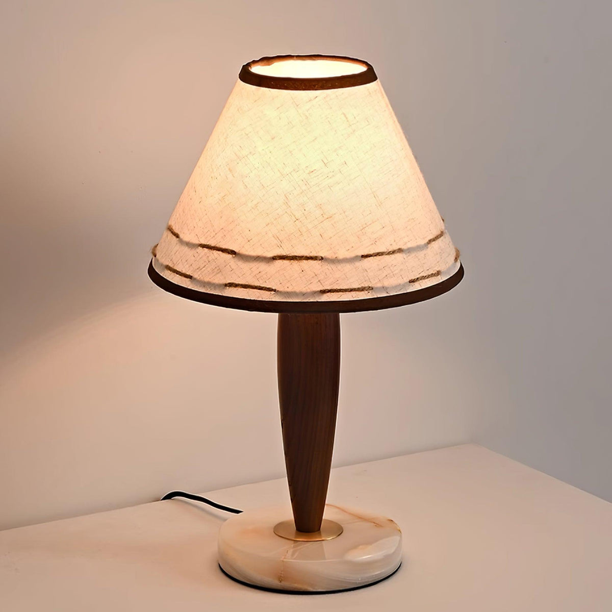 Terracotta Marble Table Lamp — product view 18