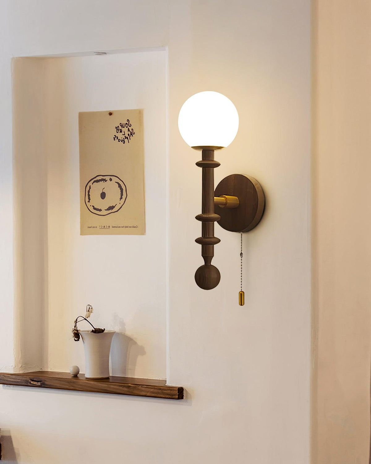 Coslett Wood Wall Lamp — product view 3