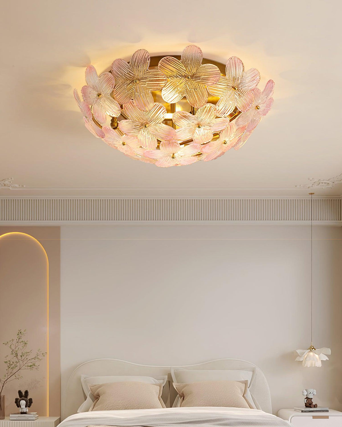 Anan Floral Glass Ceiling Light — product view 4