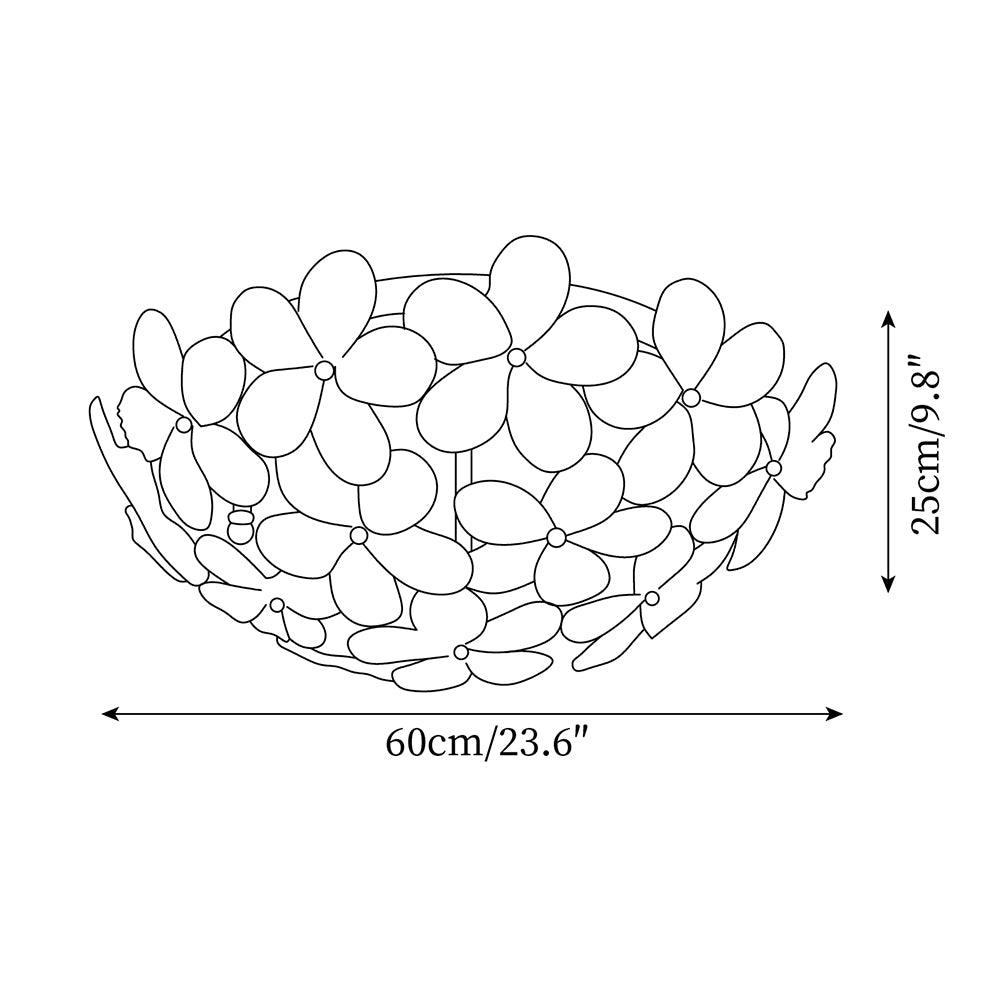 Anan Floral Glass Ceiling Light — product view 5