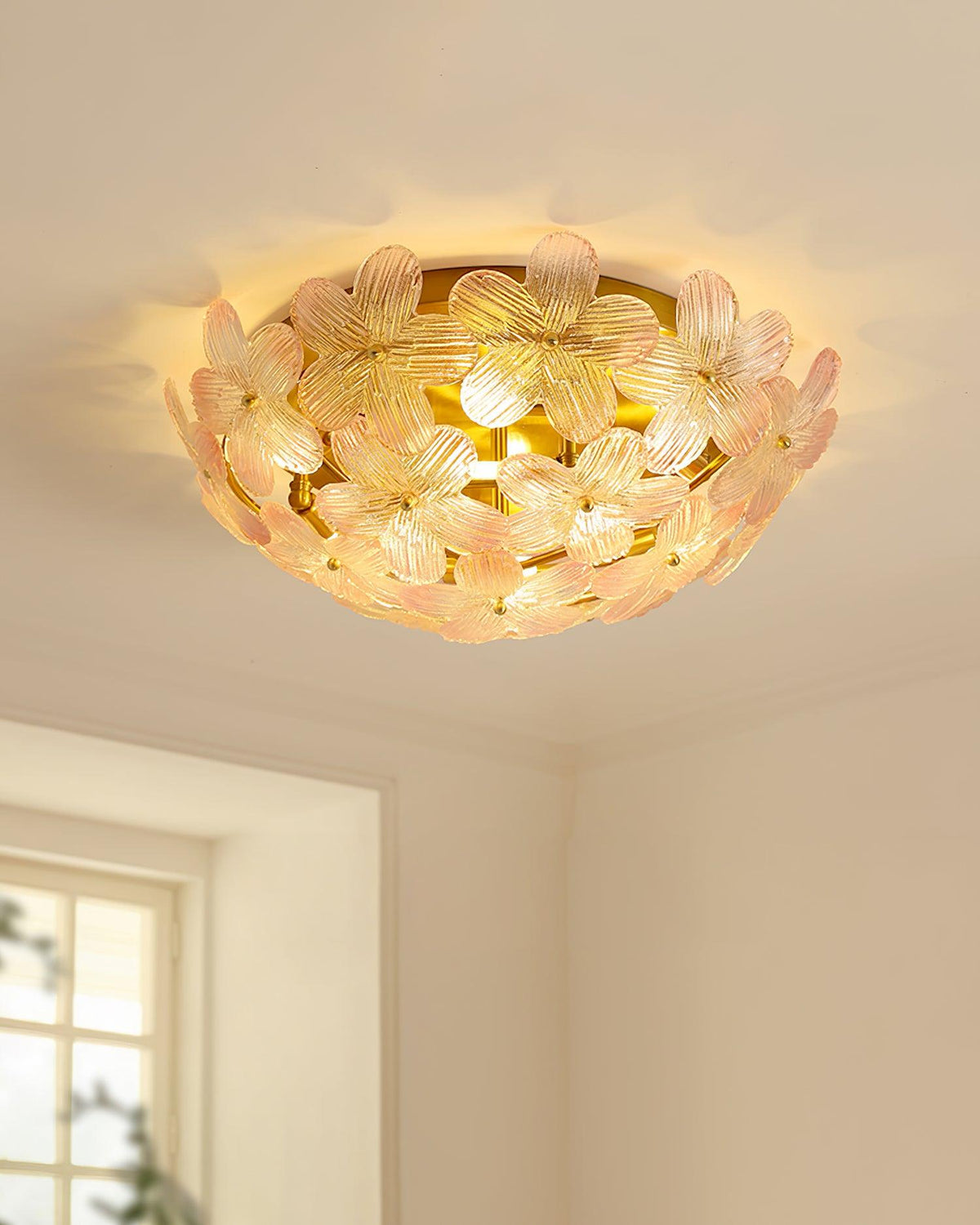 Anan Floral Glass Ceiling Light — product view 8