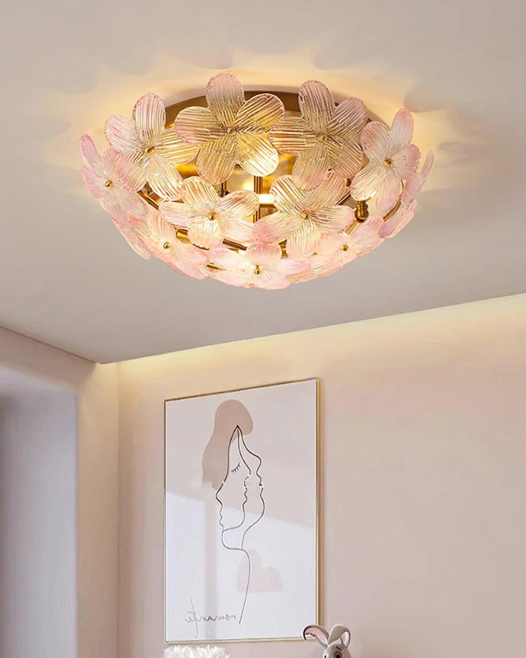 Anan Floral Glass Ceiling Light — product view 15