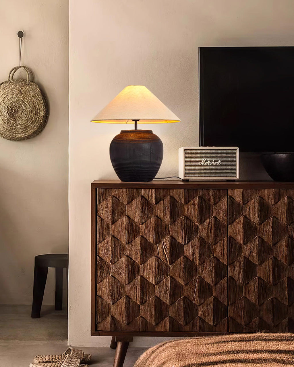 Black Karen Metal Table Lamp — product view 9