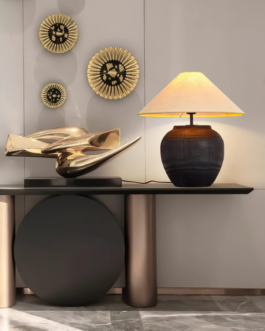 Black Karen Metal Table Lamp — product view 19