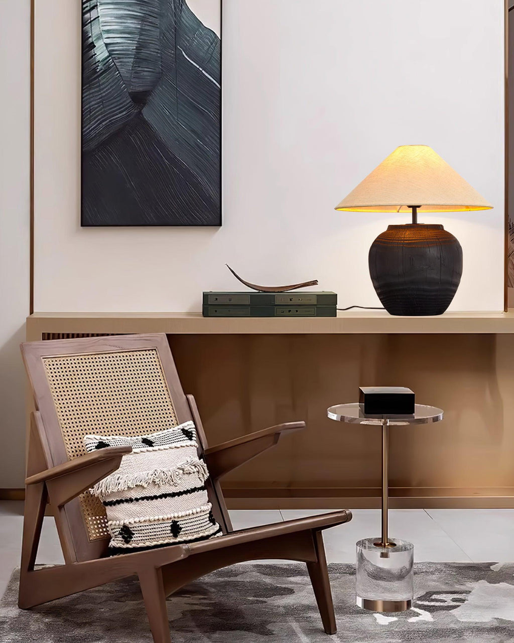 Black Karen Metal Table Lamp — product view 20