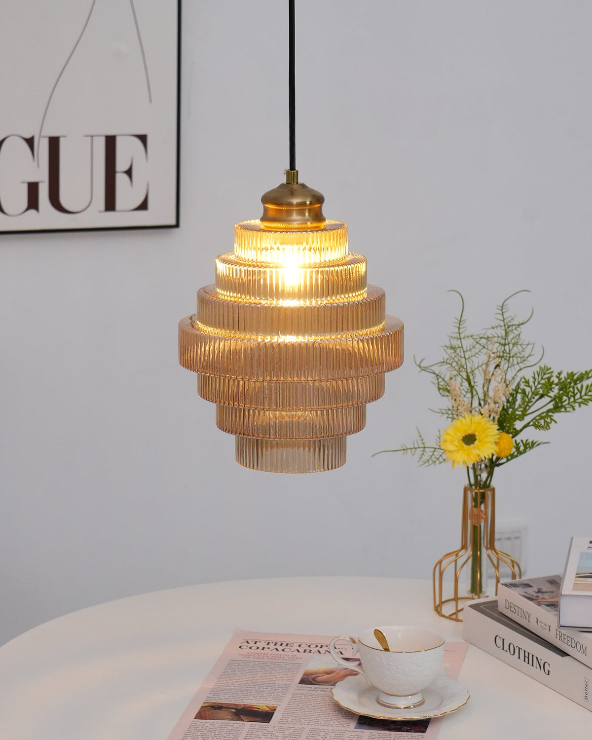 Luella Glass Pendant Lamp — product view 9