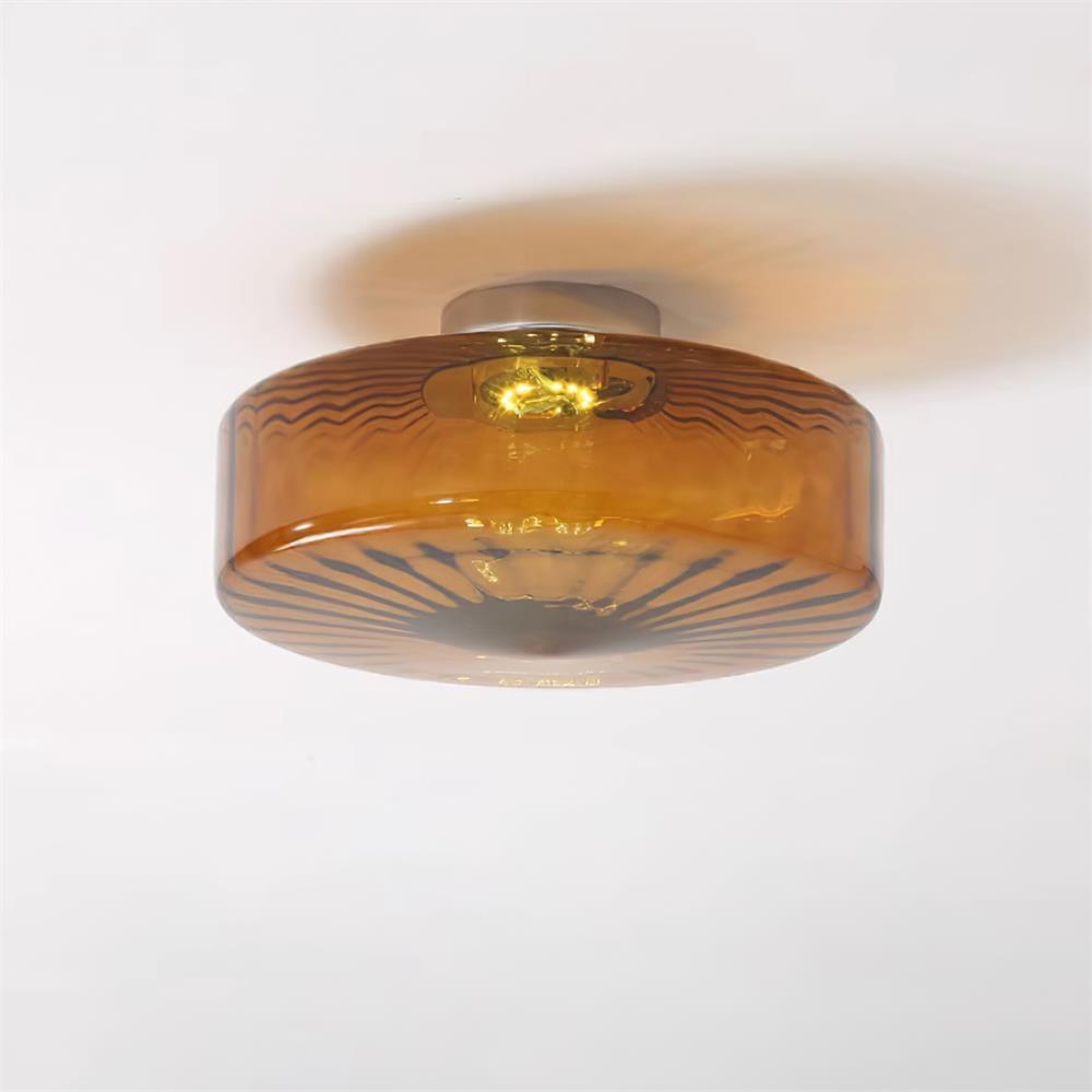 Amber Razia Glass Ceiling Light — product view 3