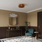 Amber Razia Glass Ceiling Light — product view 9