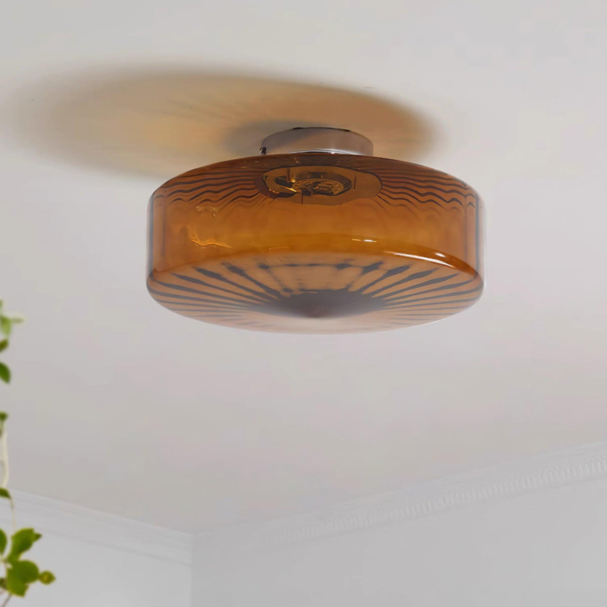 Amber Razia Glass Ceiling Light — product view 14