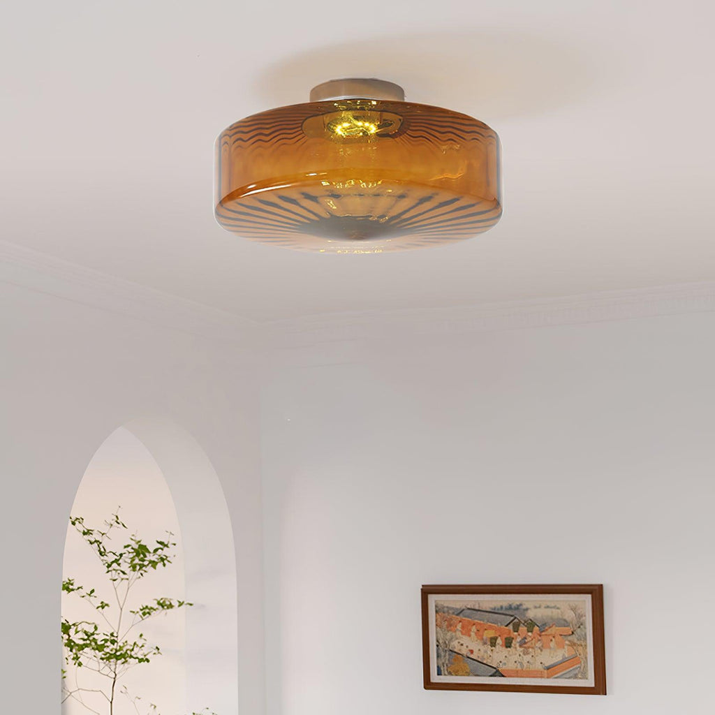 Amber Razia Glass Ceiling Light — product view 22