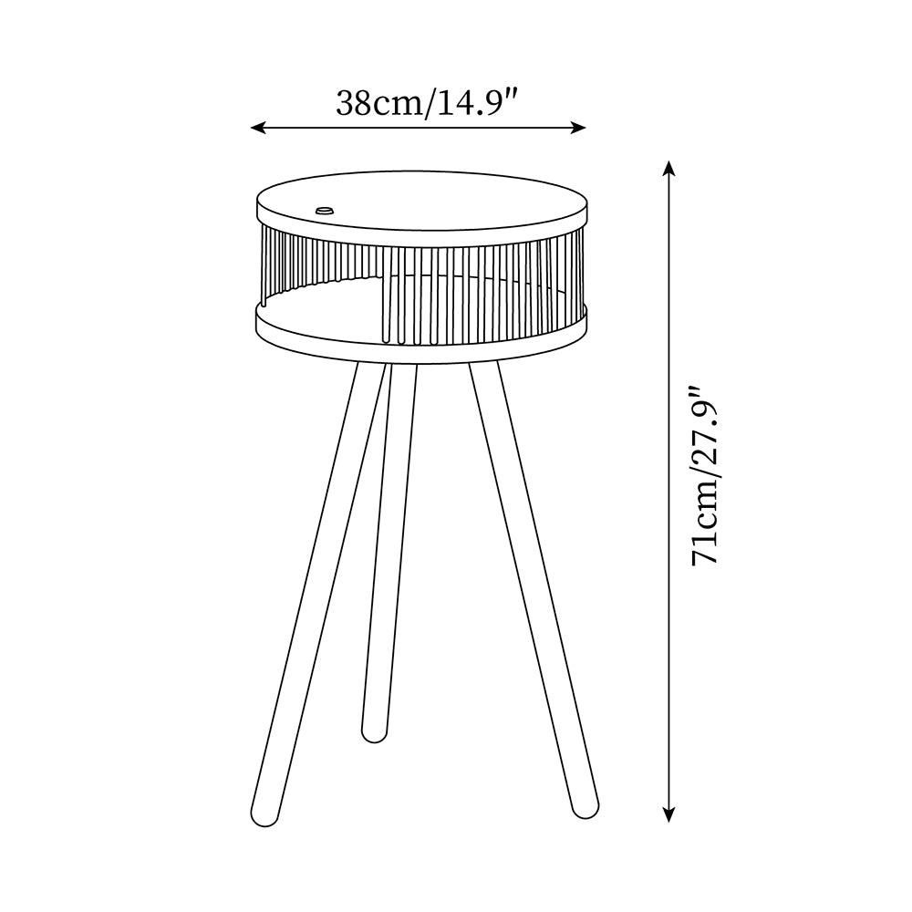 Dacula Storage Side Table Lamp — product view 5