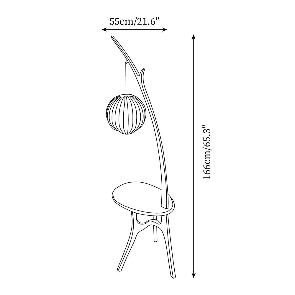 Harris Wood Floor Lamp — product view 5