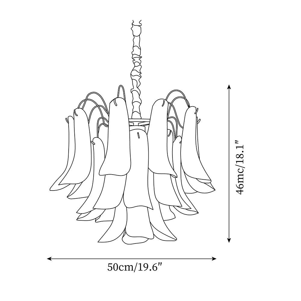 Fiorita Murano Glass Chandelier — product view 5