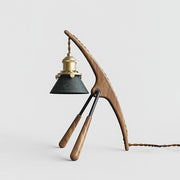 Walnut Color & Brass & Green