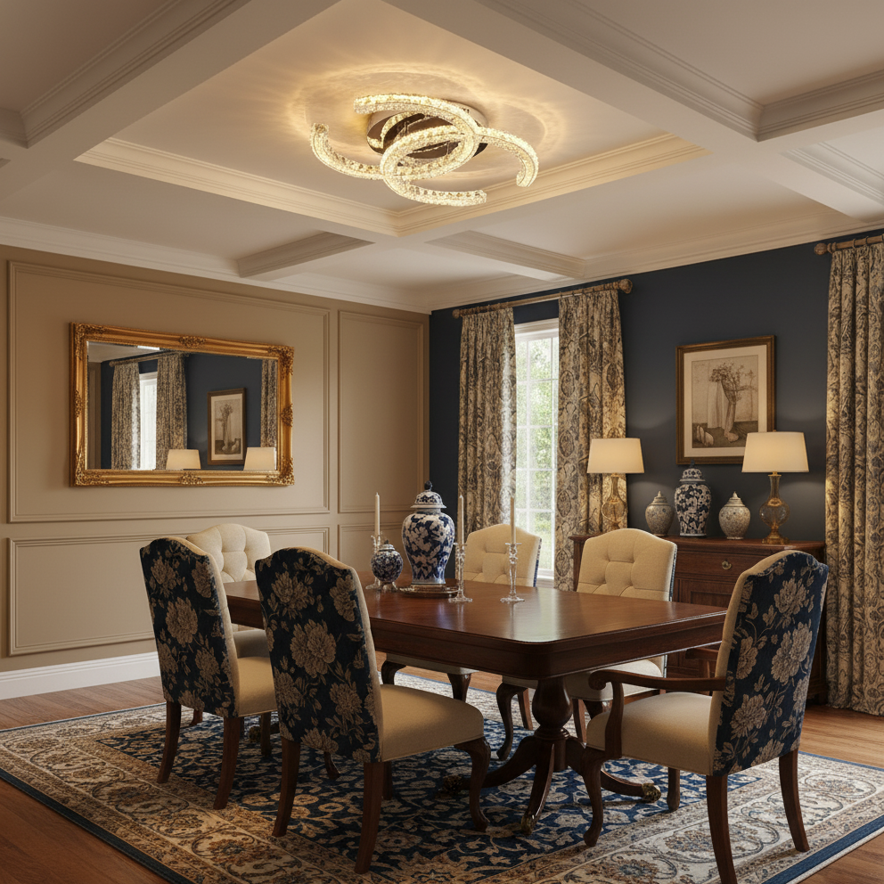 Crystal Ceiling Light — product view 3