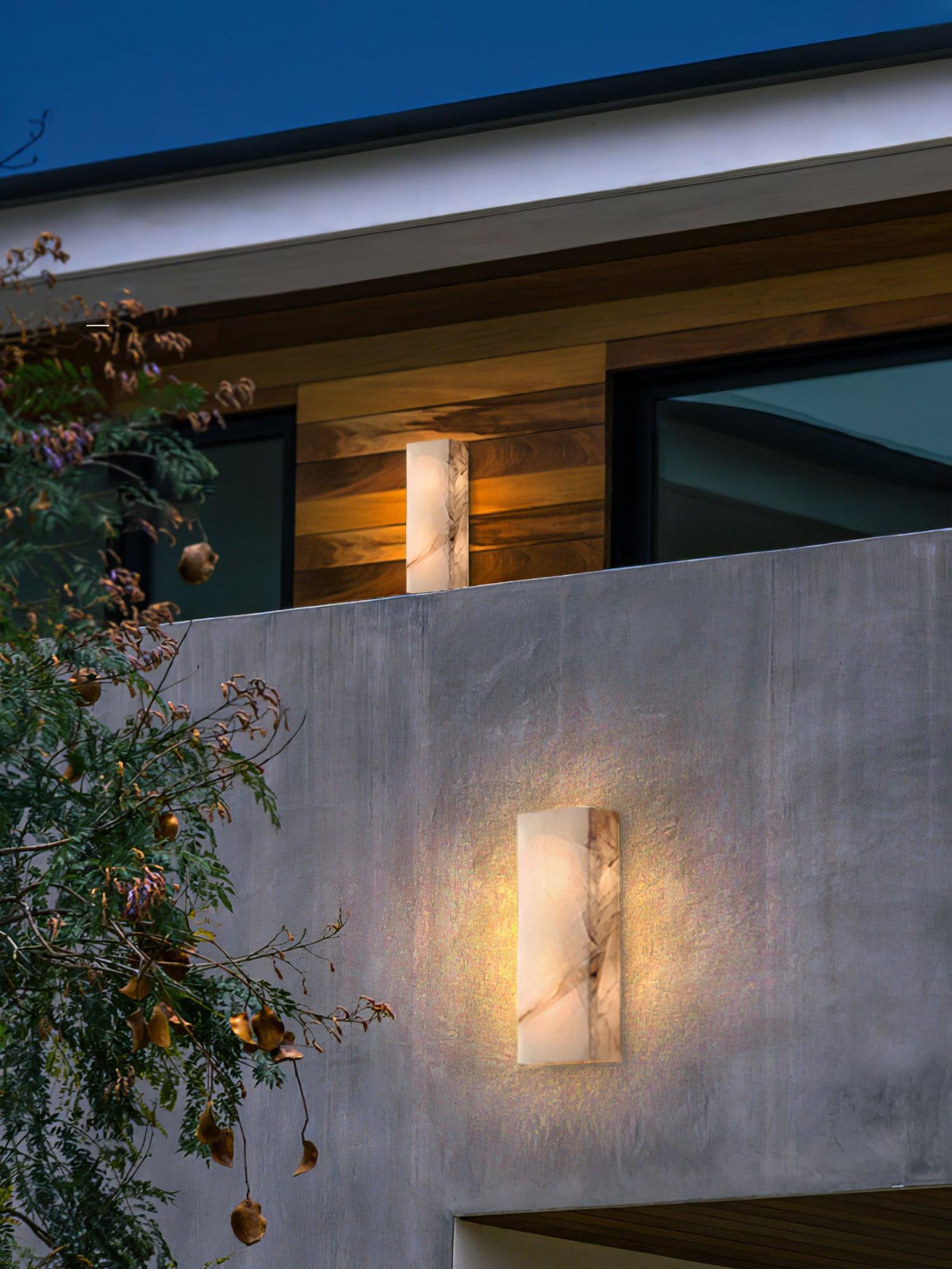 Rectangular Alabaster Wall Sconce — product view 19
