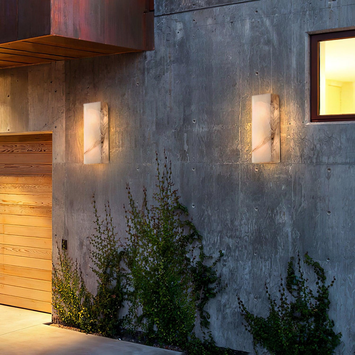 Rectangular Alabaster Wall Sconce — product view 21