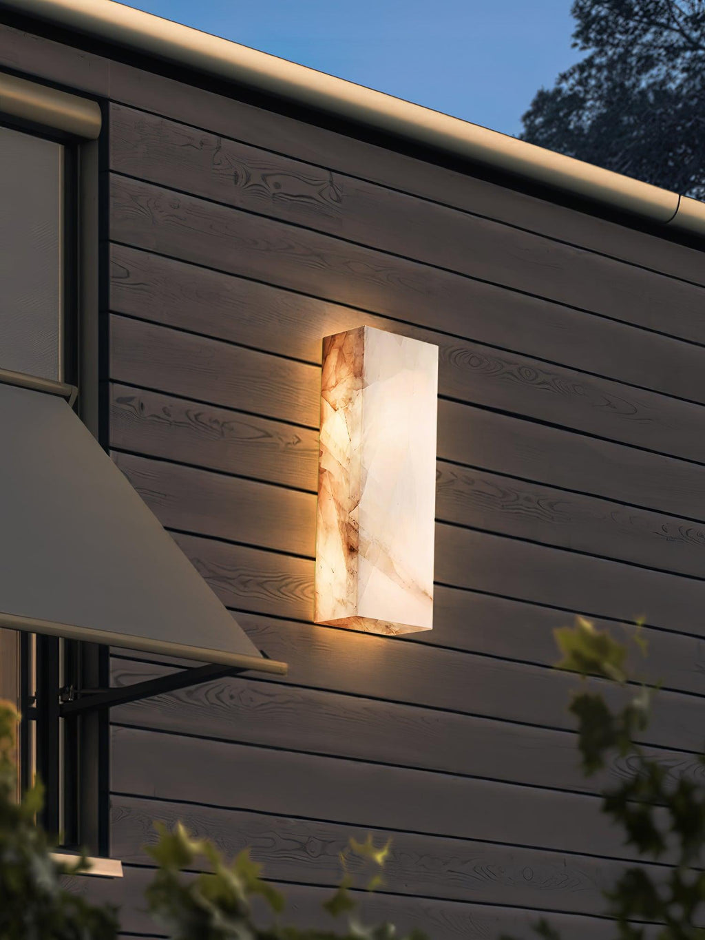 Rectangular Alabaster Wall Sconce — product view 31