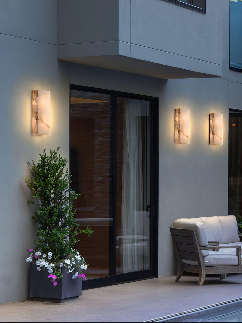 Rectangular Alabaster Wall Sconce — product view 32