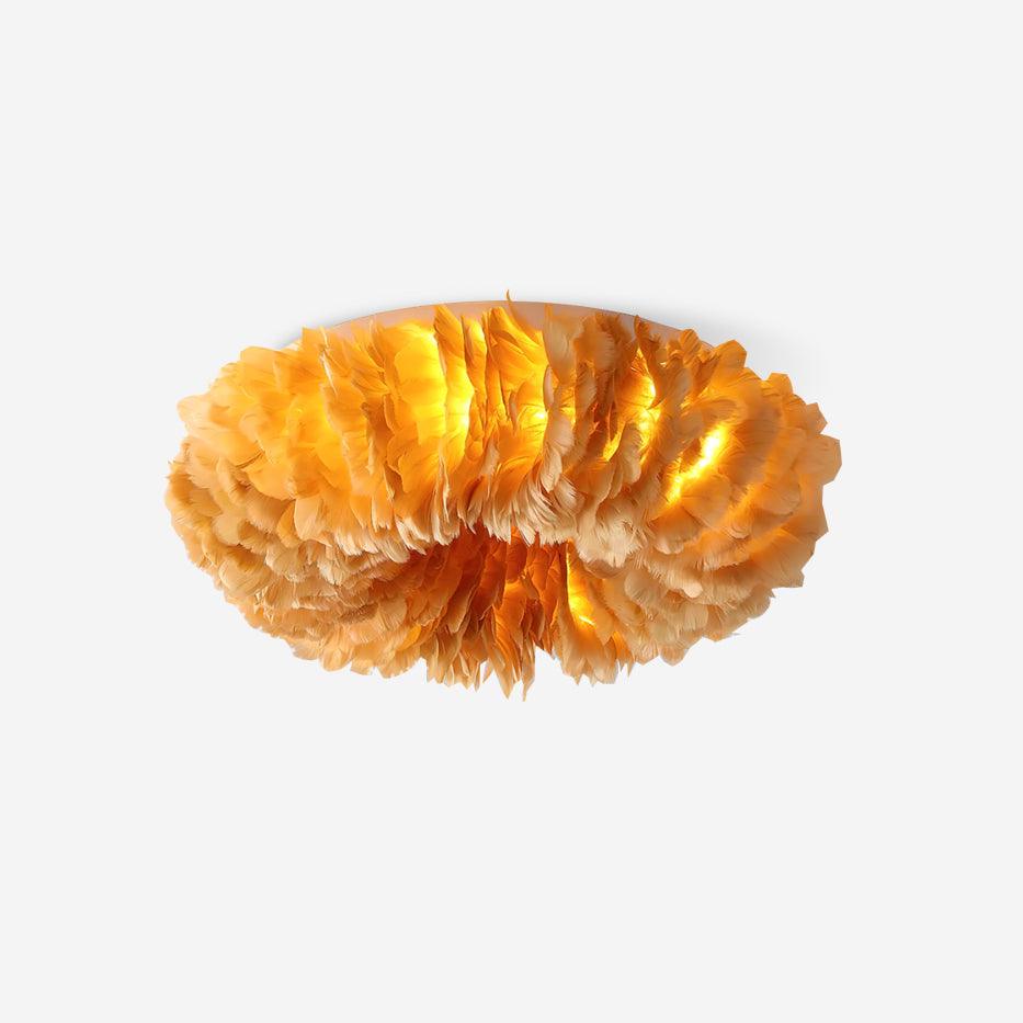 Rora Feather Metal Ceiling Light — product view 1