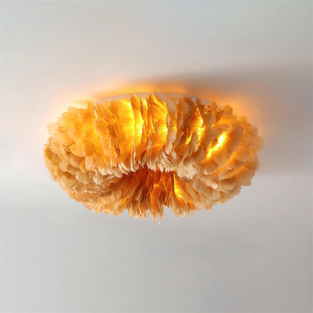 Rora Feather Metal Ceiling Light — product view 2