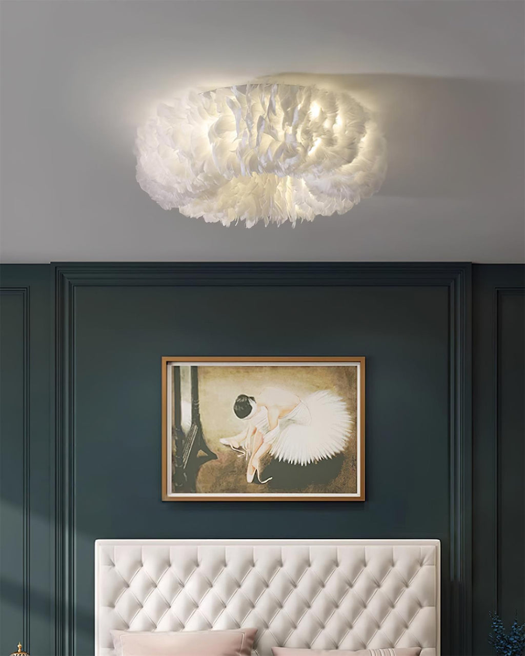Rora Feather Metal Ceiling Light — product view 18