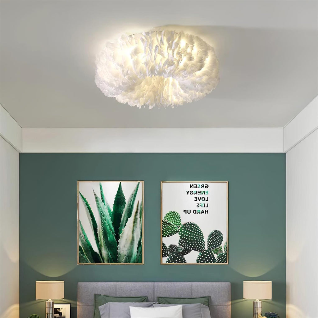 Rora Feather Metal Ceiling Light — product view 19