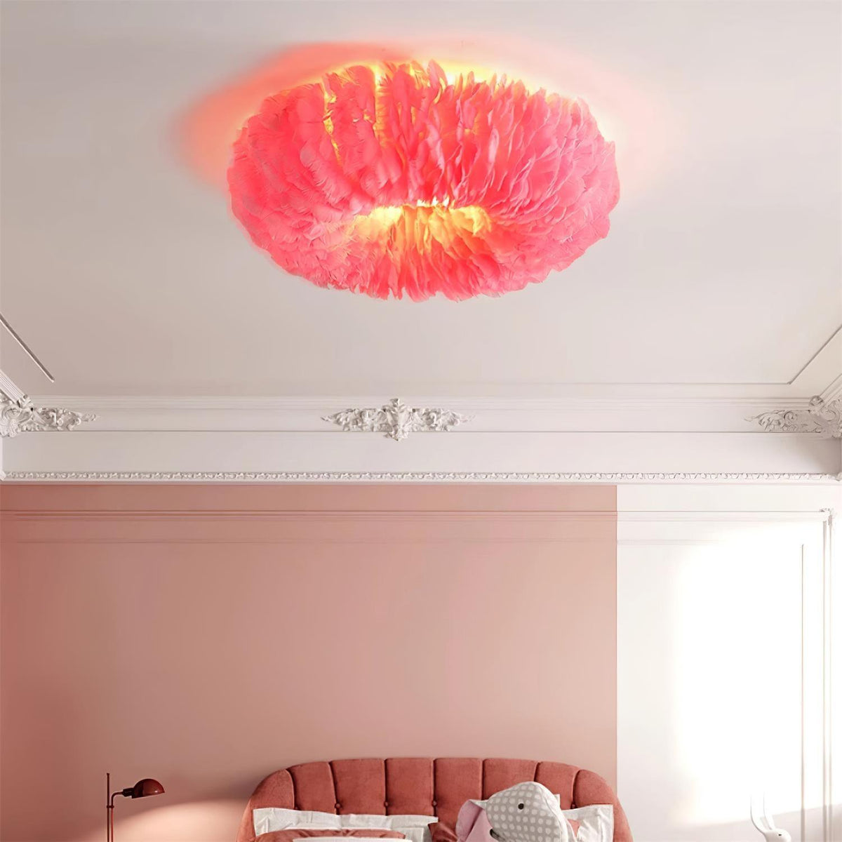 Rora Feather Metal Ceiling Light — product view 24