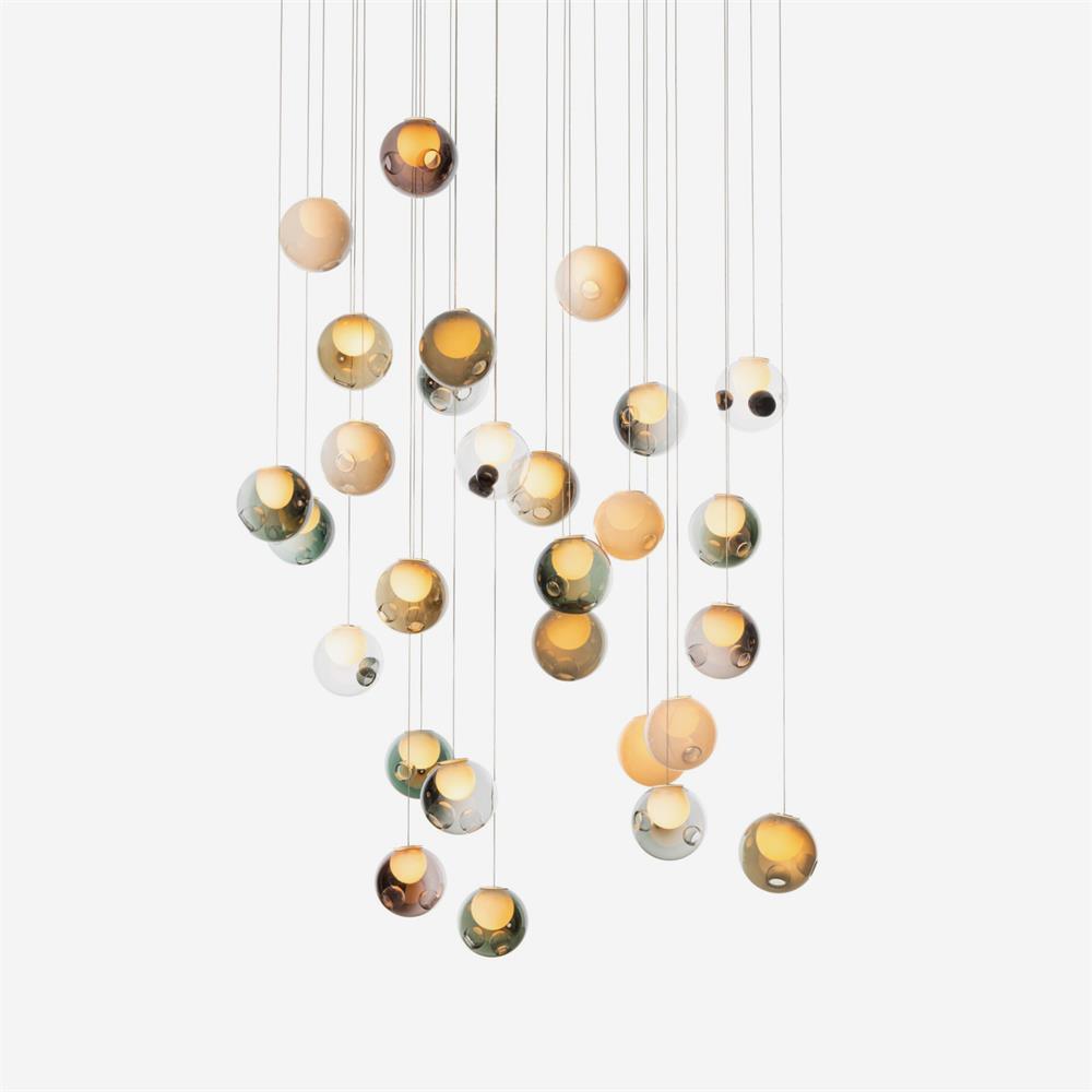 Globe Cluster Glass Chandelier — product view 1