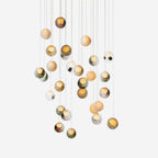 Globe Cluster Glass Chandelier — product view 1