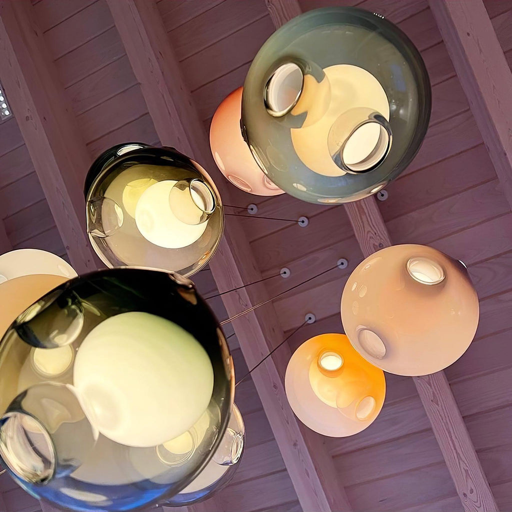 Globe Cluster Glass Chandelier — product view 2