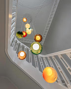 Globe Cluster Glass Chandelier — product view 3