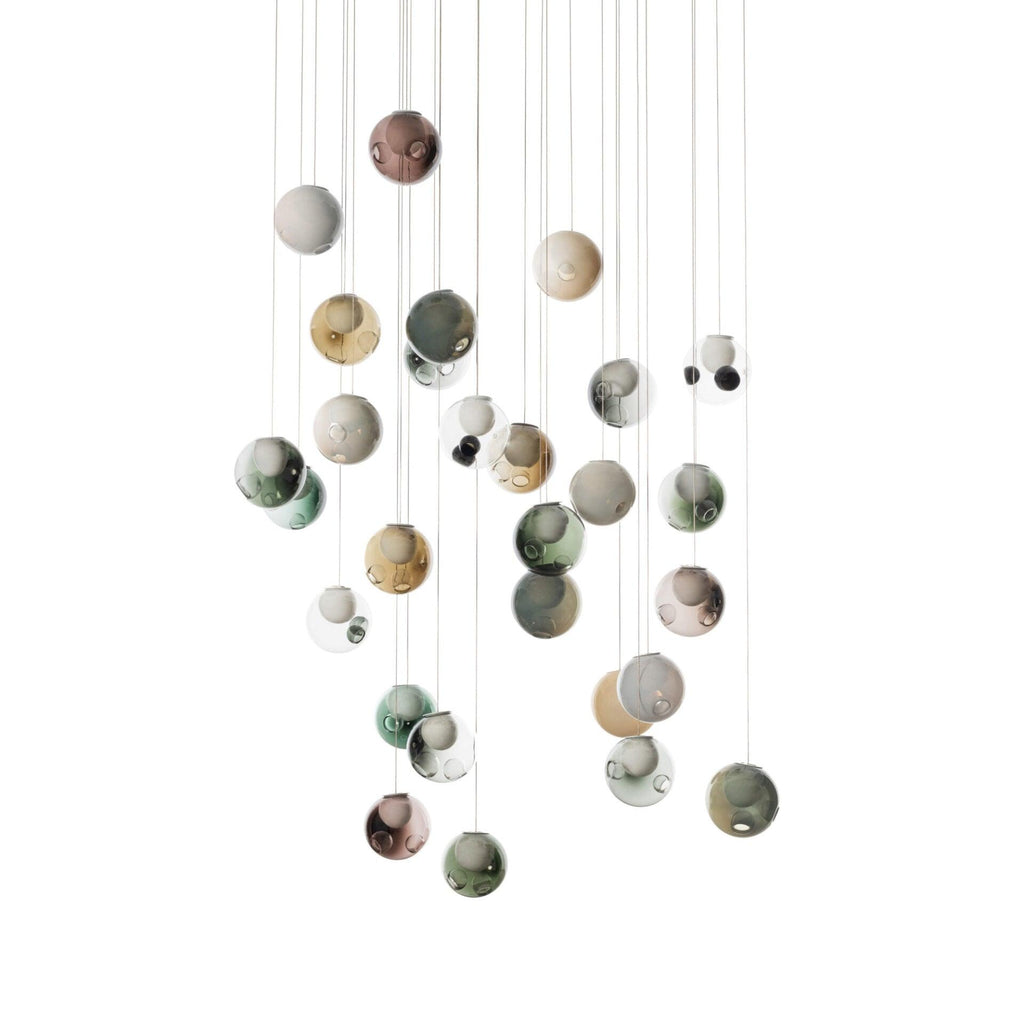 Globe Cluster Glass Chandelier — product view 7