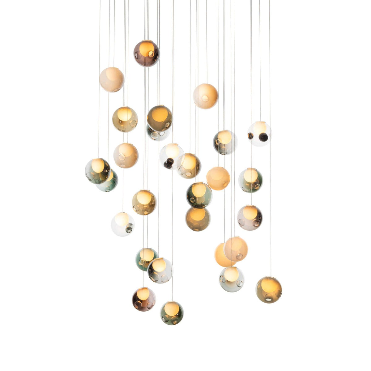 Globe Cluster Glass Chandelier — product view 8