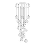 Globe Cluster Glass Chandelier — product view 19